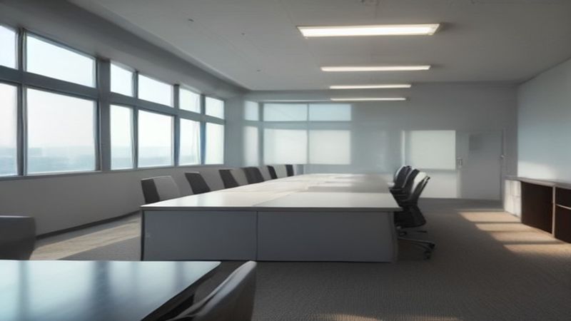 小蓝视频首页主视觉图，城市光影与超清视频播放界面融合